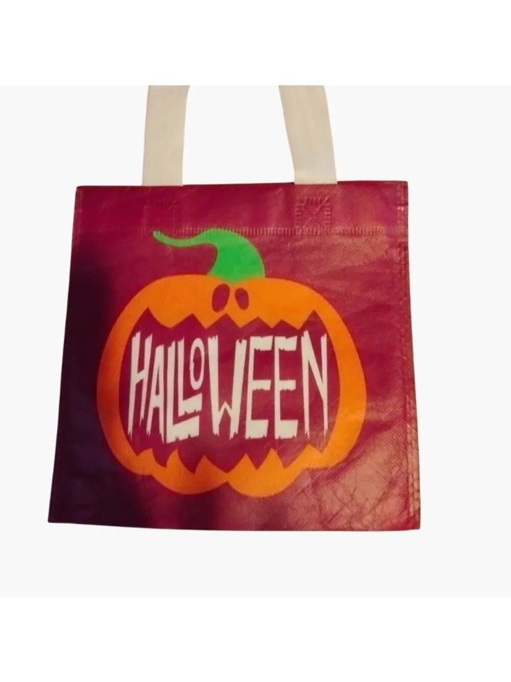 Halloween Gift Bag Jack O Lantern Pumpkin Novelty Small Tote Spooky Seasonal
